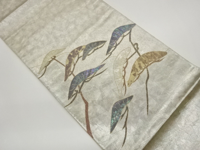 JAPANESE FUKURO OBI / KINSAI / SHELL INLAY / PINE